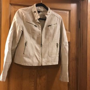 Faux leather jacket, M